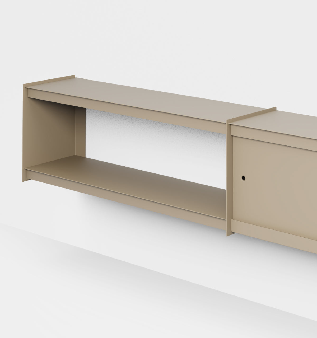 Plié Wall Unit Extension 2 Doors 240 cm / 94 in / Beige