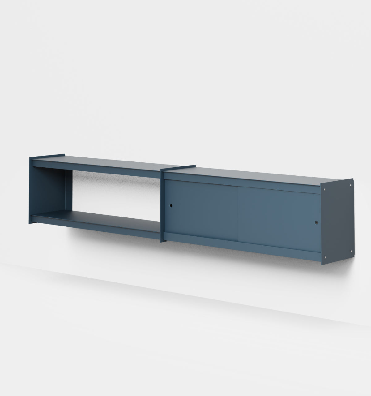 Plié Wall Unit Extension 2 Doors 240 cm / 94 in / Midnight Blue
