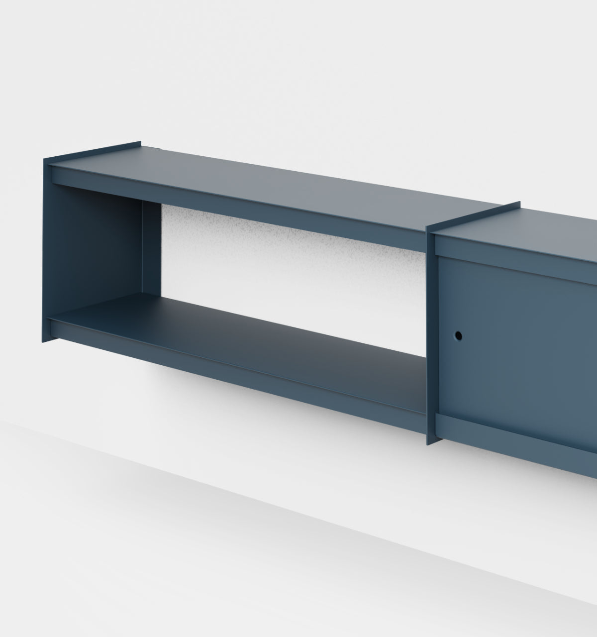 Plié Wall Unit Extension 2 Doors 240 cm / 94 in / Midnight Blue