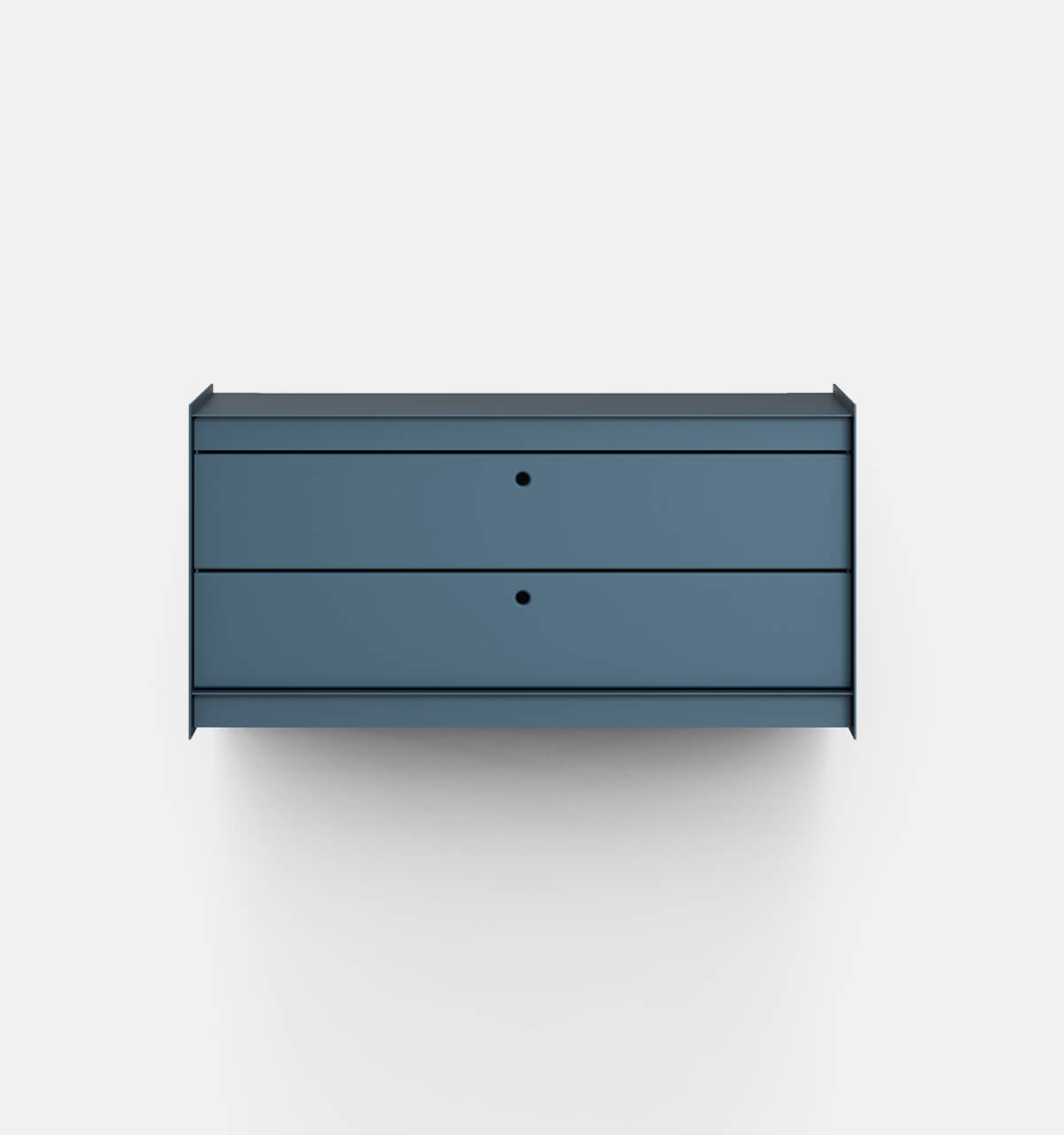 Plié Wall Unit 2 Short Drawers 90 cm / 35 in / Midnight Blue