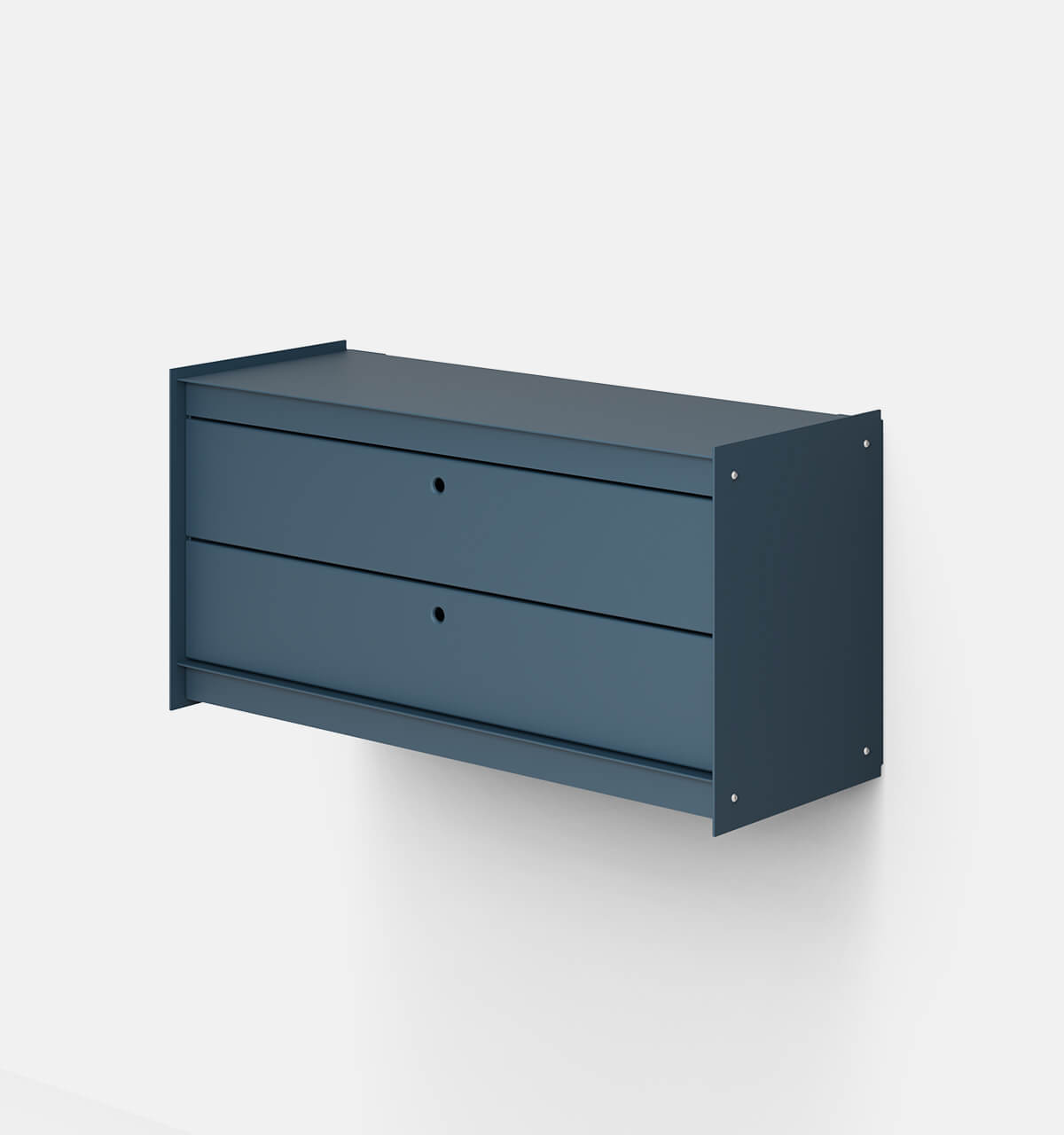 Plié Wall Unit 2 Short Drawers 90 cm / 35 in / Midnight Blue