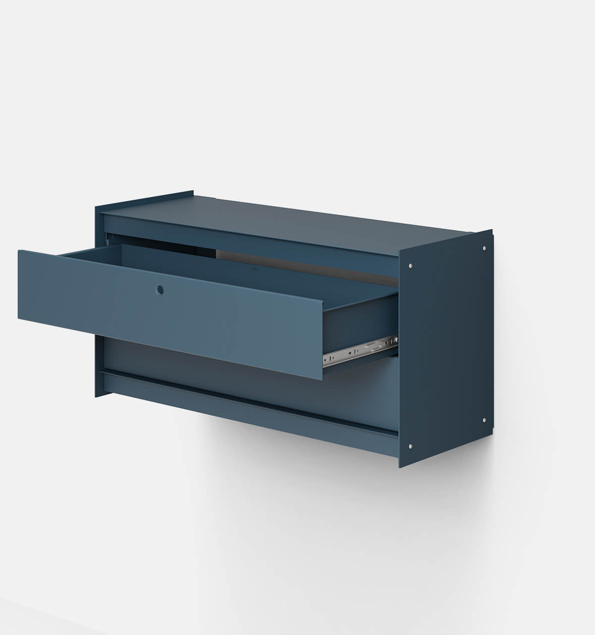 Plié Wall Unit 2 Short Drawers 90 cm / 35 in / Midnight Blue