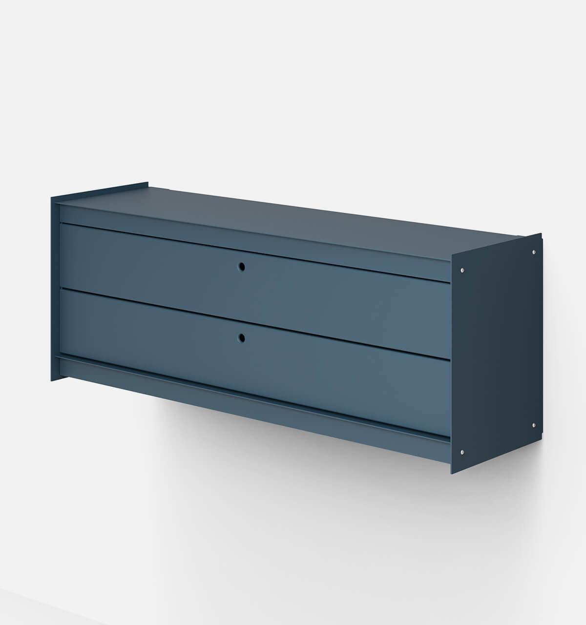 Plié Wall Unit 2 Short Drawers 120 cm / 35 in / Midnight Blue