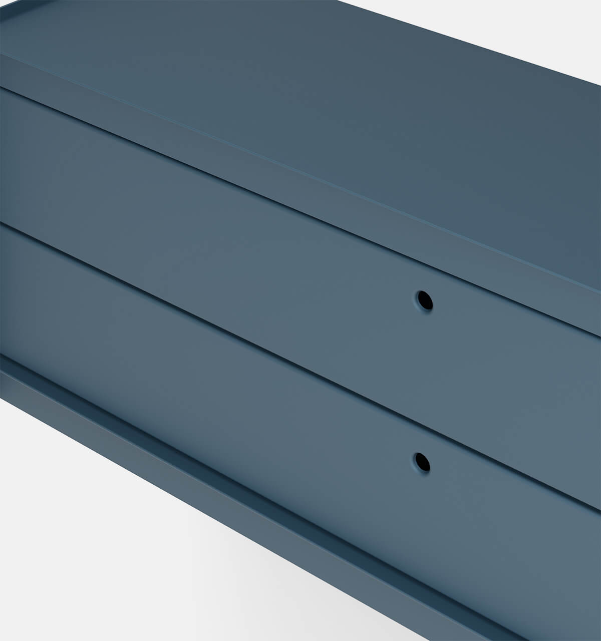 Plié Wall Unit 2 Short Drawers 120 cm / 35 in / Midnight Blue