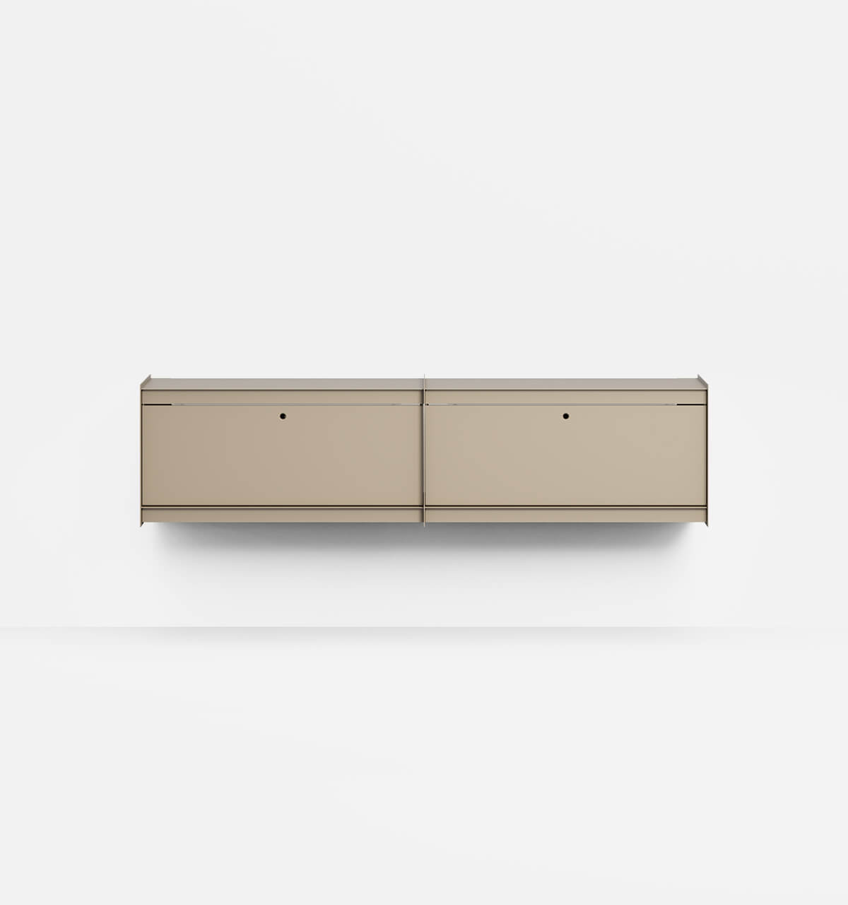 Plié Wall Unit Extension 2 Tall Drawers 180 cm / 71 in / Beige