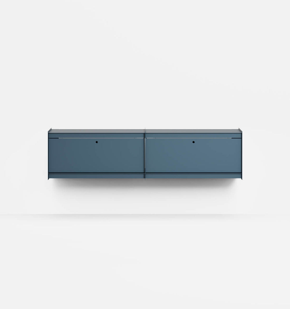 Plié Wall Unit Extension 2 Tall Drawers 180 cm / 71 in / Midnight Blue