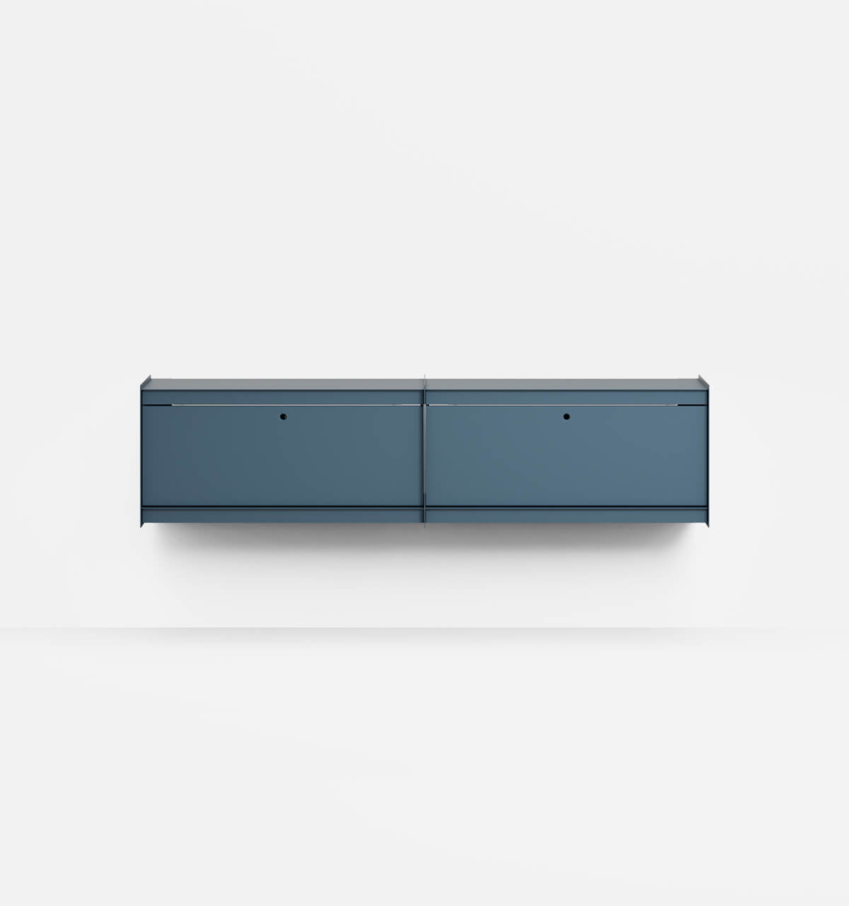 Plié Wall Unit Extension 2 Tall Drawers 180 cm / 71 in / Midnight Blue