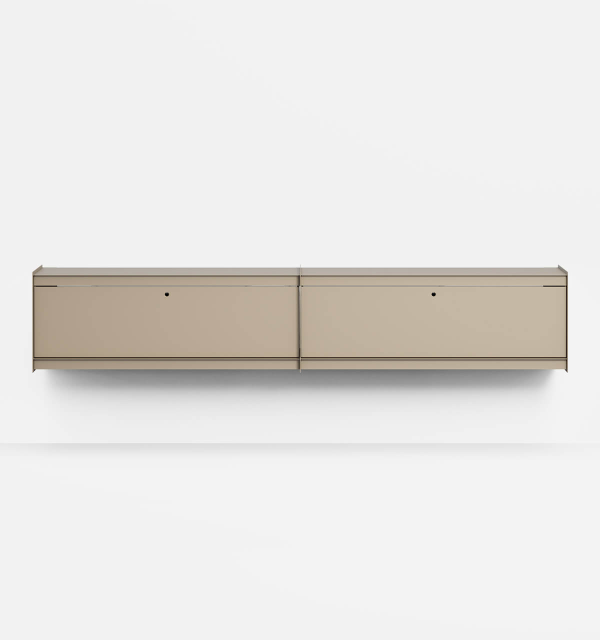 Plié Wall Unit Extension 2 Tall Drawers 240 cm / 94 in / Beige