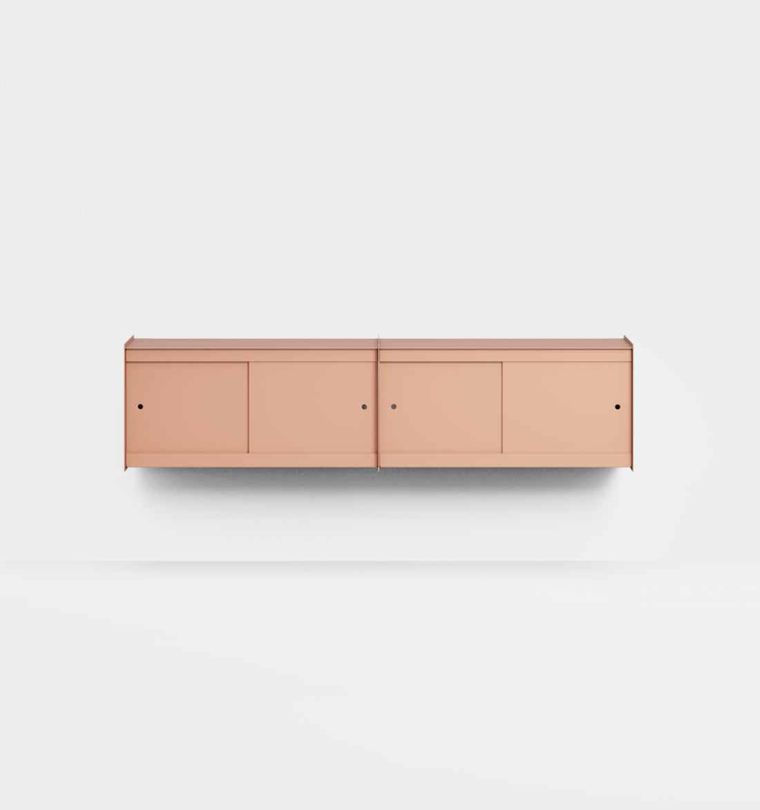 Plié Wall Unit Extension 4 Doors 180 cm / 71 in / Coral