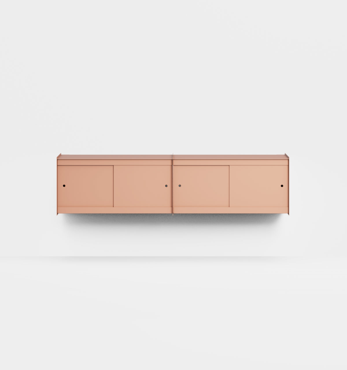 Plié Wall Unit Extension 4 Doors 180 cm / 71 in / Coral