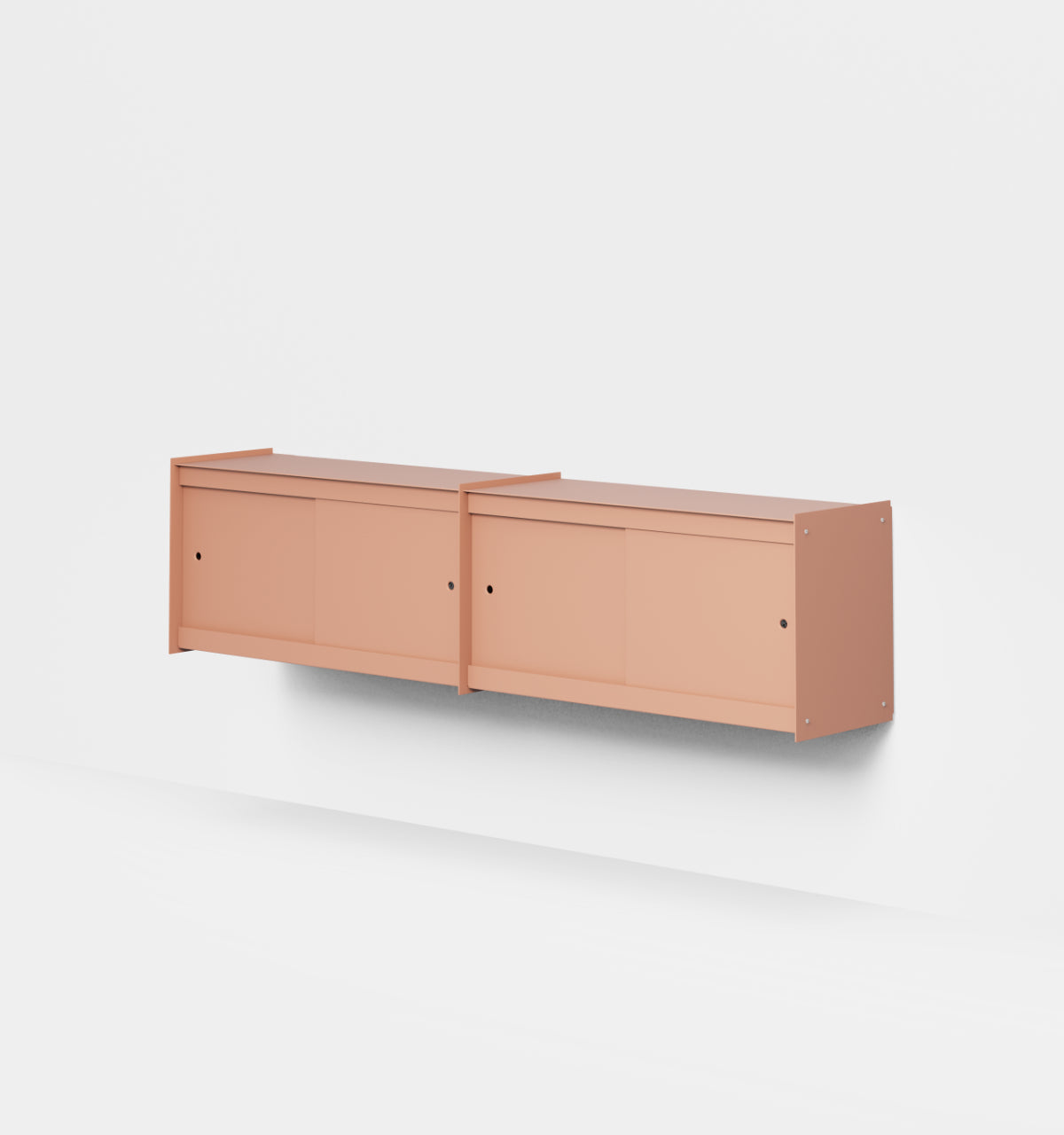 Plié Wall Unit Extension 4 Doors 180 cm / 71 in / Coral
