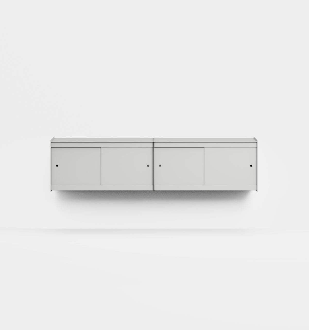 Plié Wall Unit Extension 4 Doors 180 cm / 71 in / Light Grey