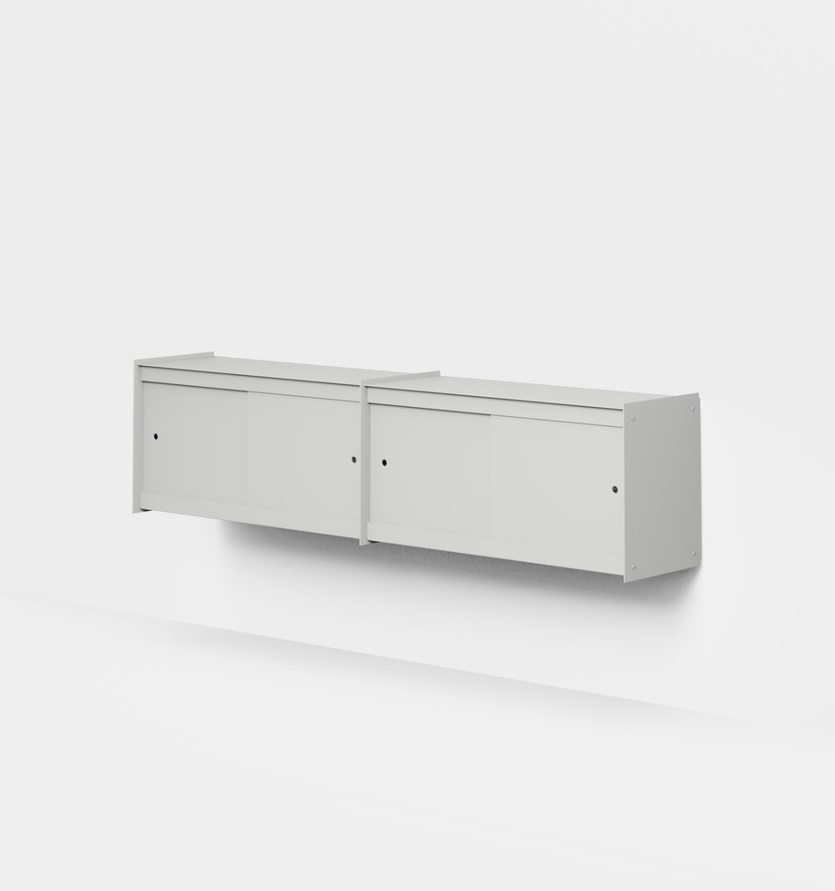 Plié Wall Unit Extension 4 Doors 180 cm / 71 in / Light Grey
