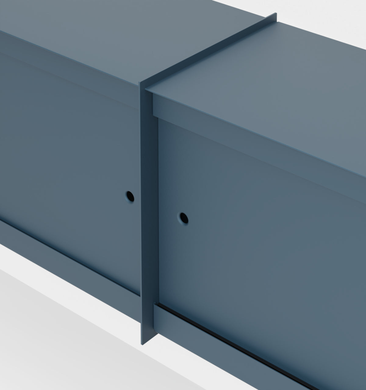 Plié Wall Unit Extension 4 Doors 180 cm / 71 in / Midnight Blue