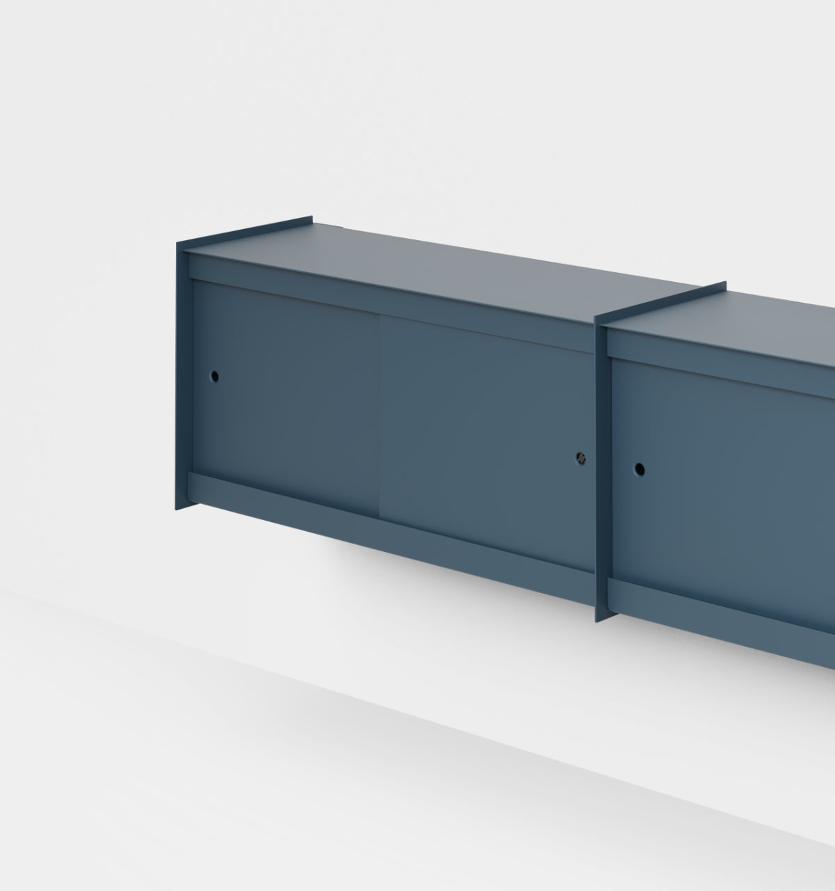 Plié Wall Unit Extension 4 Doors 180 cm / 71 in / Midnight Blue