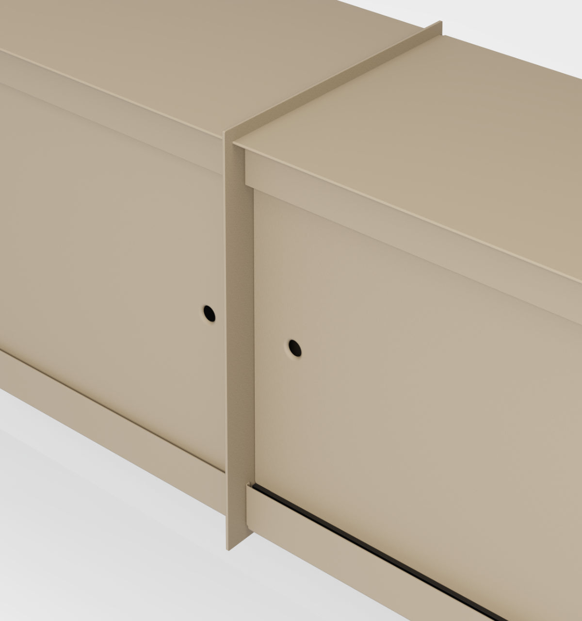 Plié Wall Unit Extension 4 Doors 240 cm / 94 in / Beige