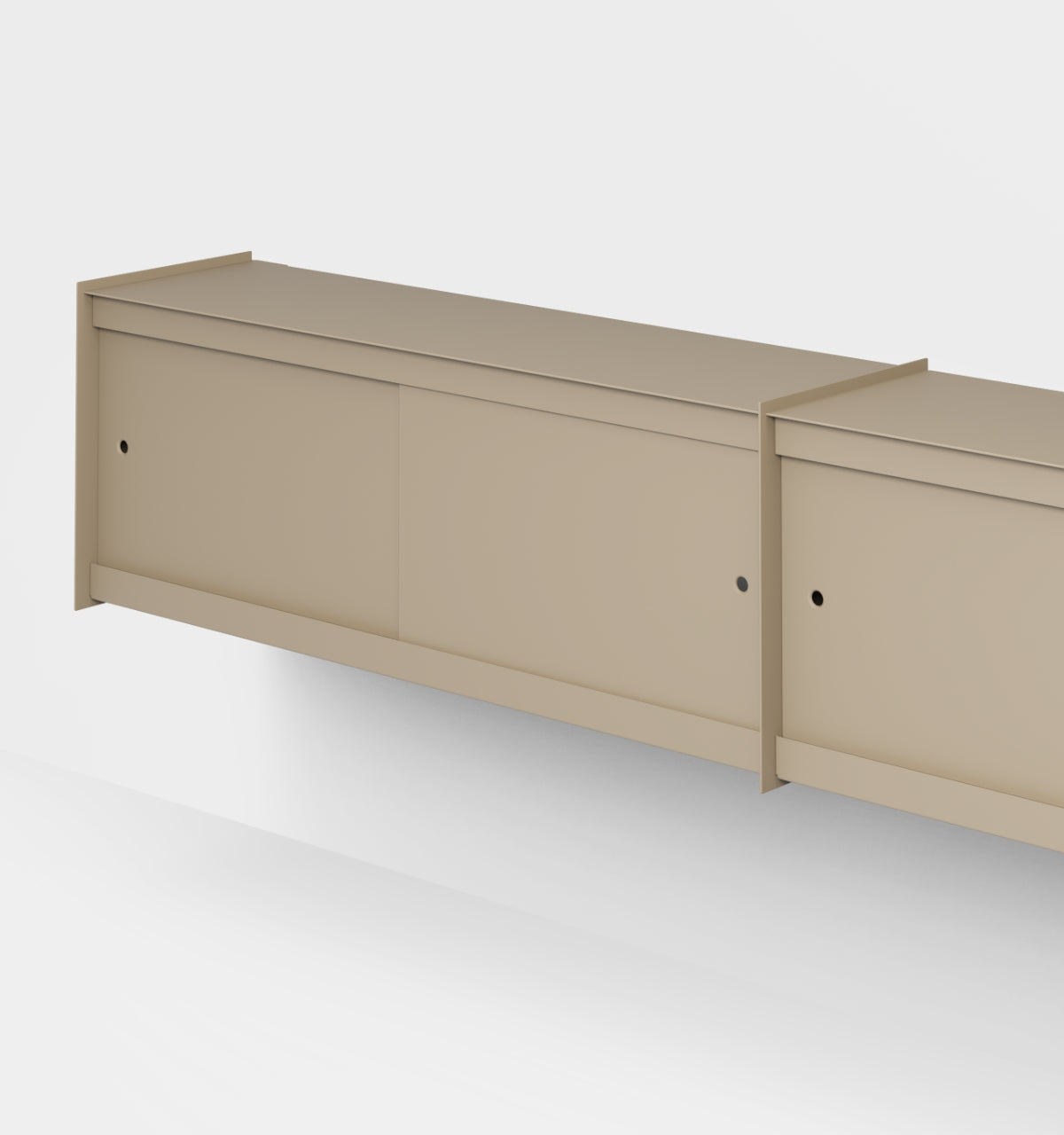 Plié Wall Unit Extension 4 Doors 240 cm / 94 in / Beige