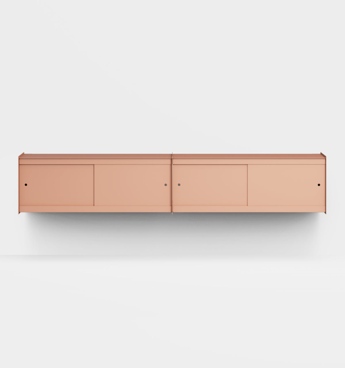 Plié Wall Unit Extension 4 Doors 240 cm / 94 in / Coral