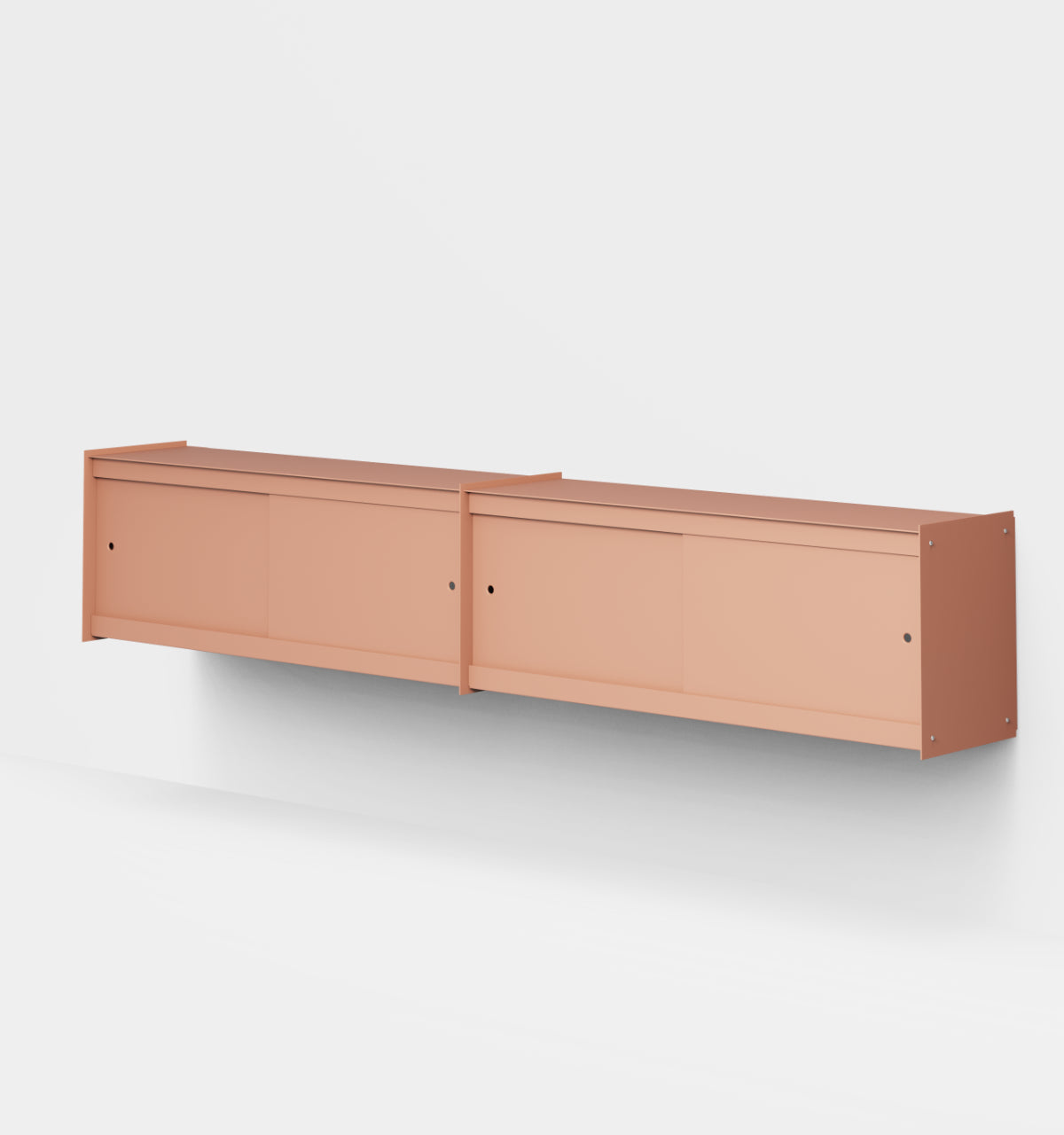 Plié Wall Unit Extension 4 Doors 240 cm / 94 in / Coral