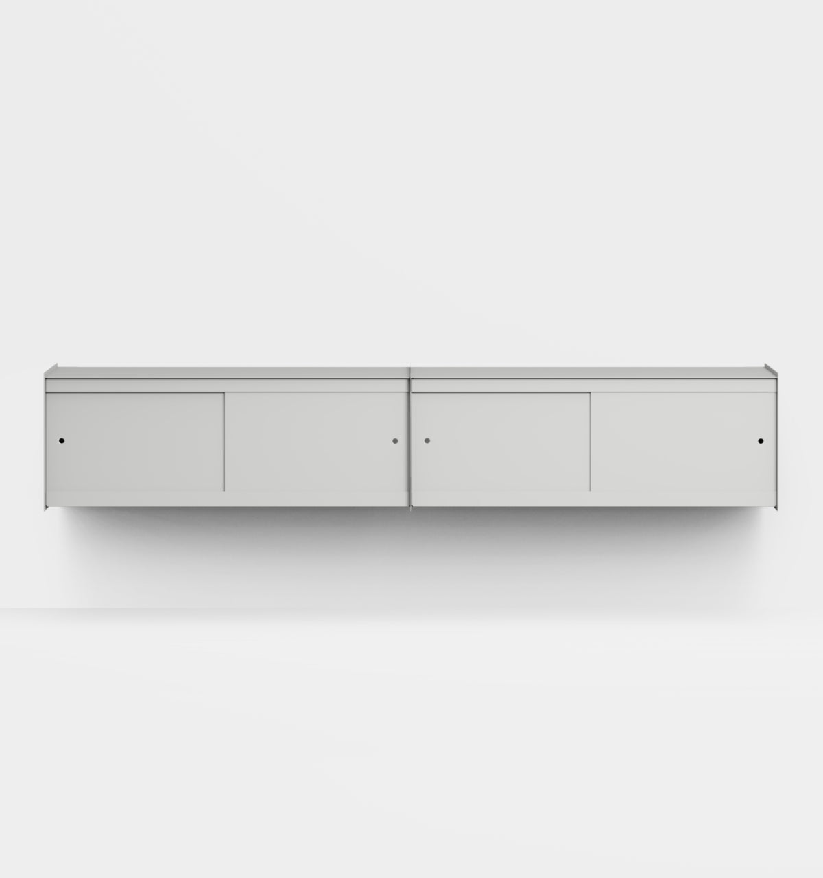 Plié Wall Unit Extension 4 Doors 240 cm / 94 in / Light Grey