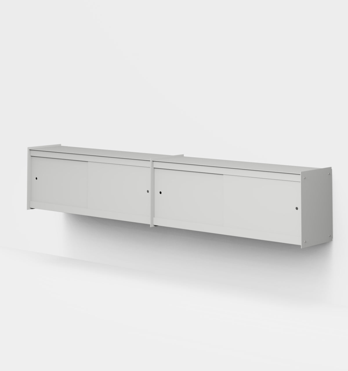 Plié Wall Unit Extension 4 Doors 240 cm / 94 in / Light Grey