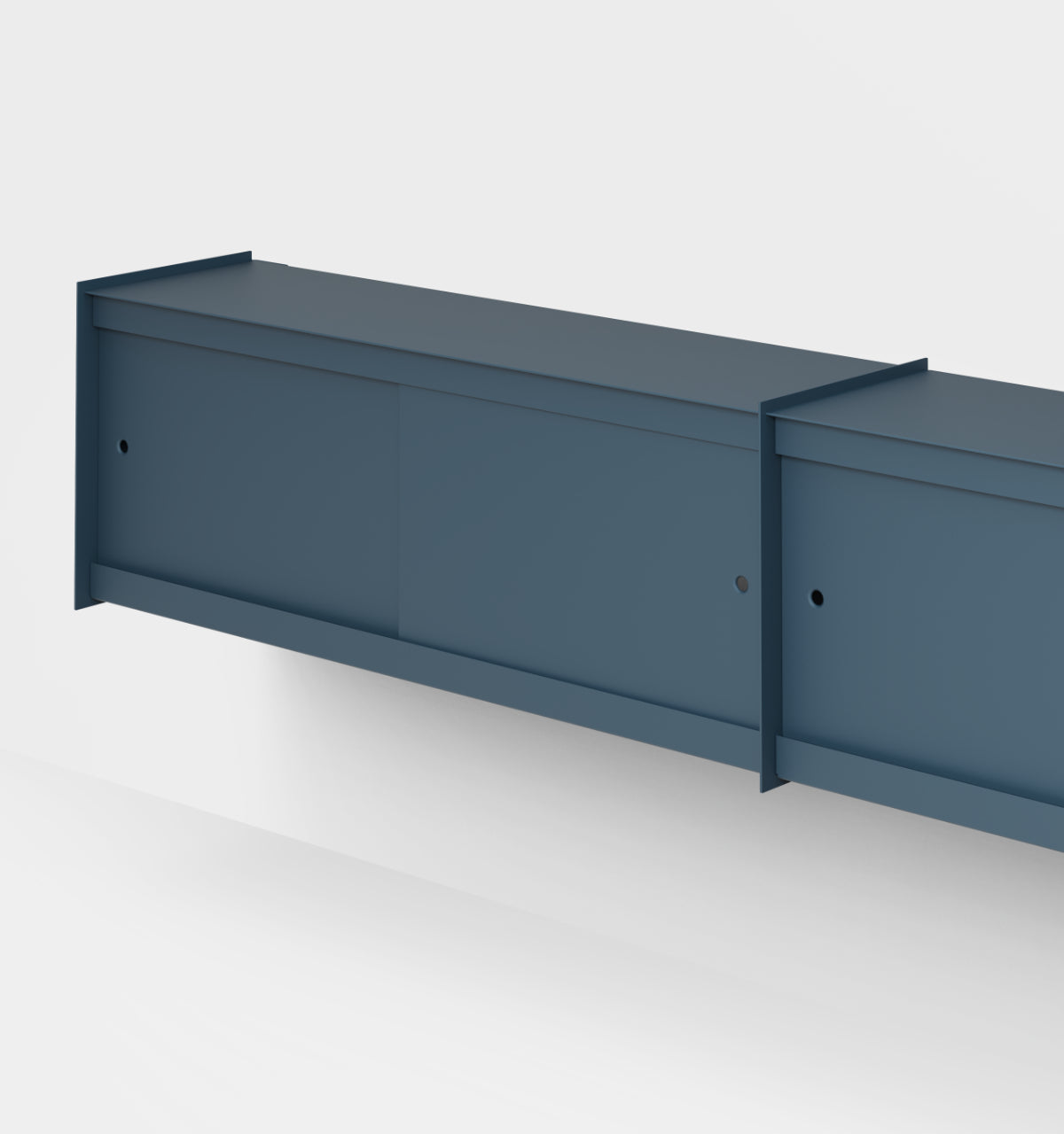 Plié Wall Unit Extension 4 Doors 240 cm / 94 in / Midnight Blue