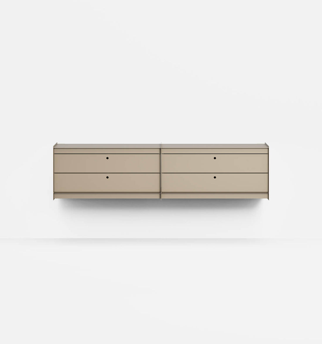 Plié Wall Unit Extension 4 Short Drawers Beige / 180 cm / 71 in