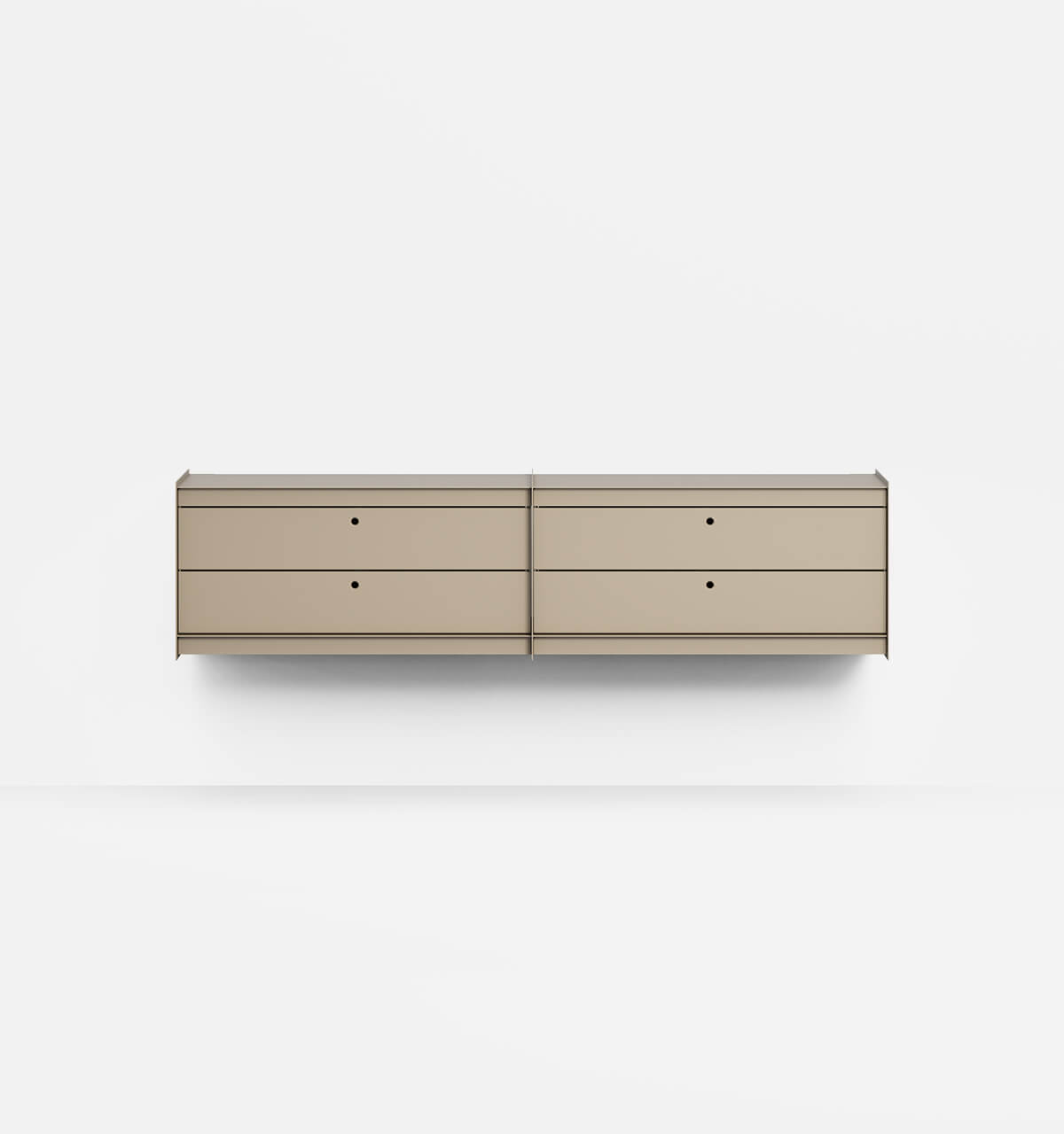 Plié Wall Unit Extension 4 Short Drawers Beige / 180 cm / 71 in