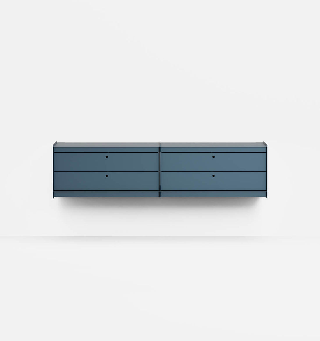 Plié Wall Unit Extension 4 Short Drawers Midnight Blue / 180 cm / 71 in