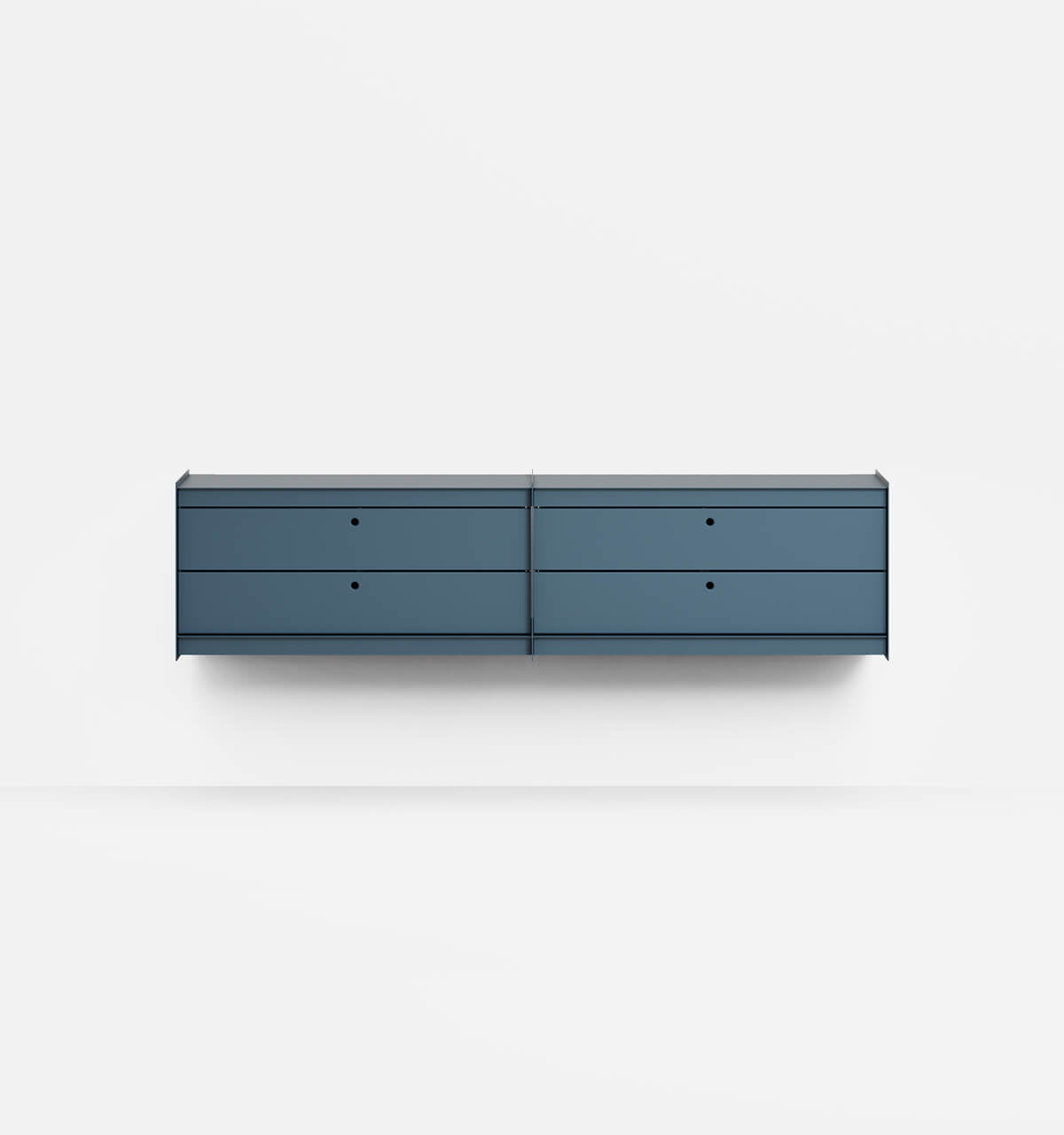 Plié Wall Unit Extension 4 Short Drawers Midnight Blue / 180 cm / 71 in