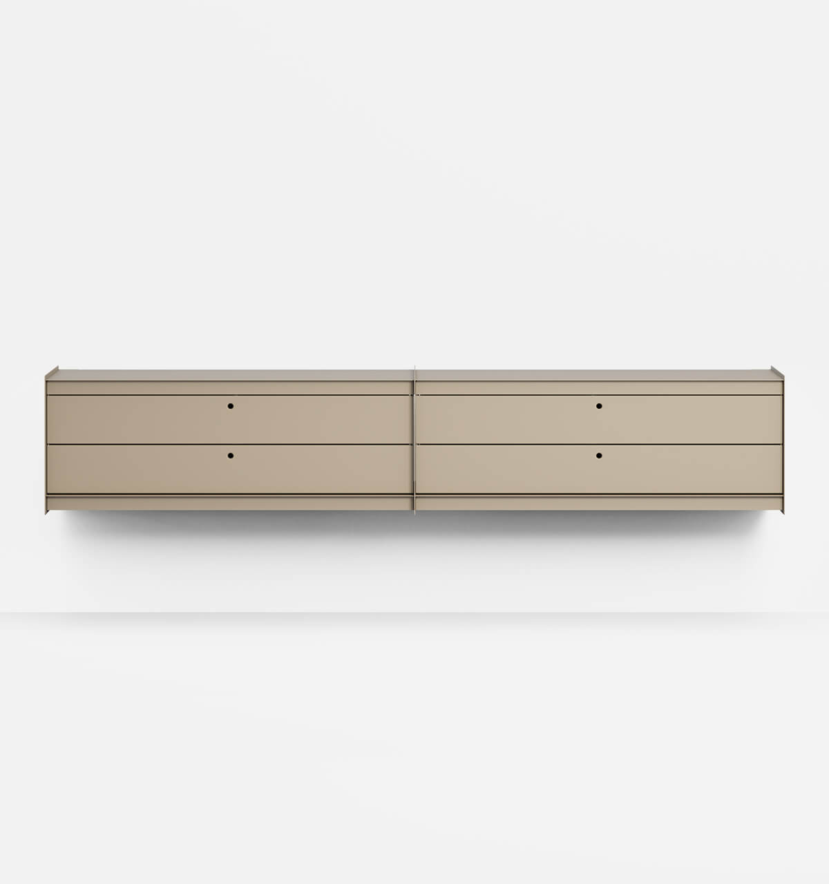 Plié Wall Unit Extension 4 Short Drawers Beige / 240 cm / 94 in